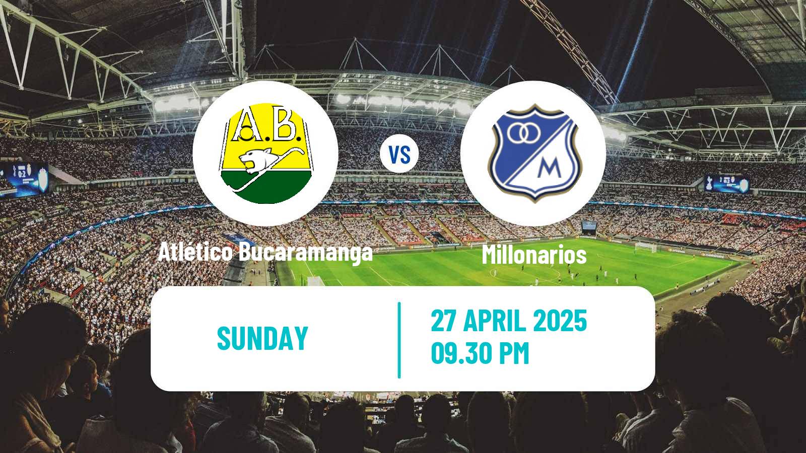 Soccer Colombian Primera A Atlético Bucaramanga - Millonarios