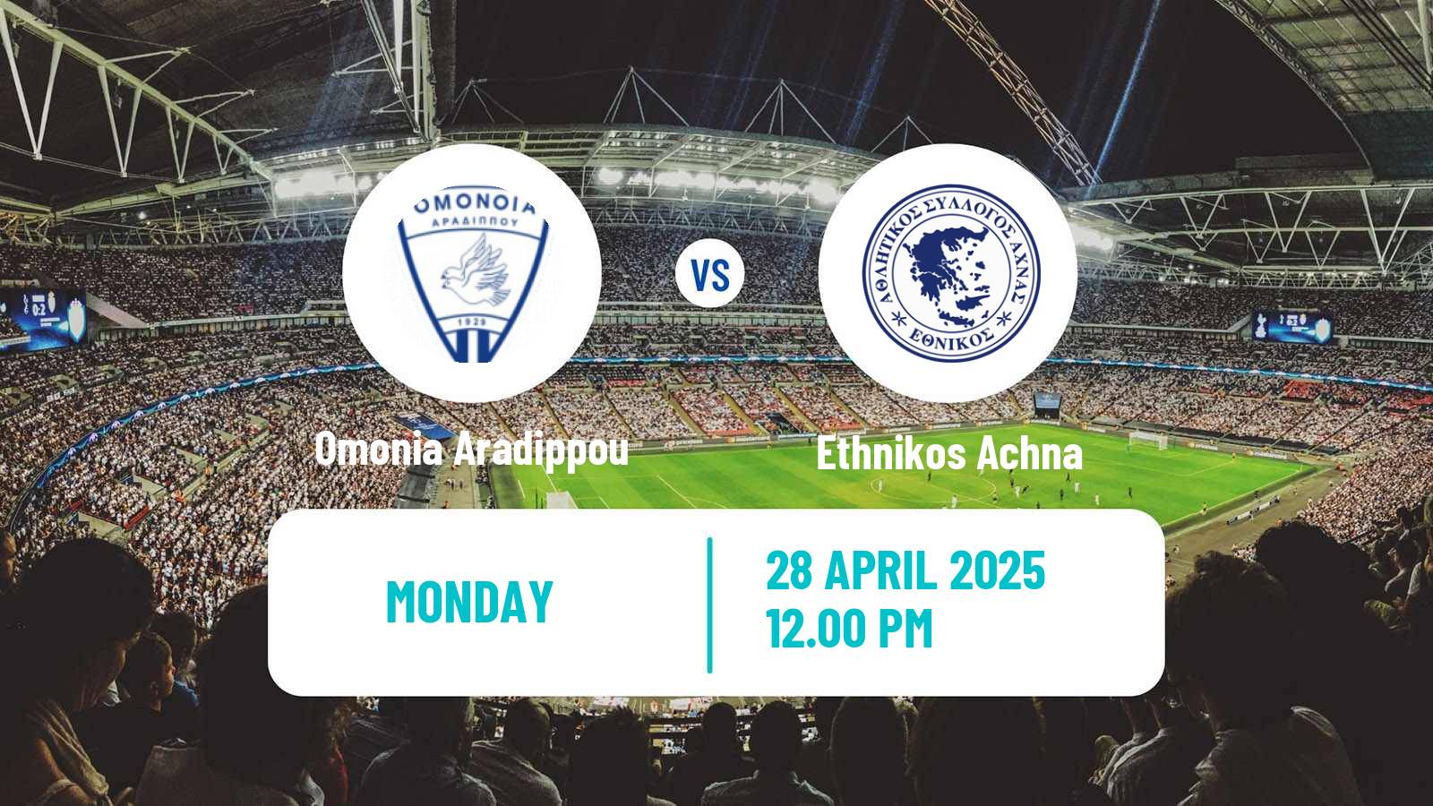 Soccer Cypriot First Division Omonia Aradippou - Ethnikos Achna