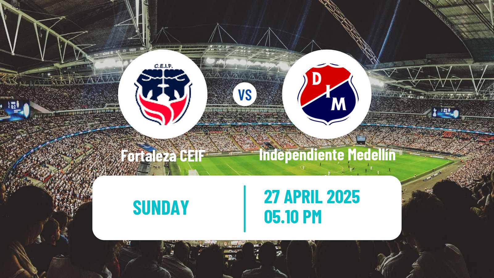 Soccer Colombian Primera A Fortaleza CEIF - Independiente Medellín