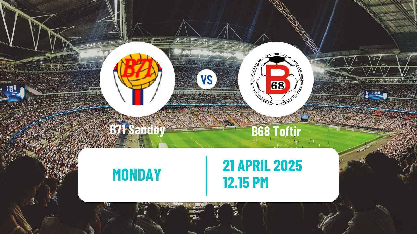 Soccer Faroe Islands Cup B71 Sandoy - B68 Toftir