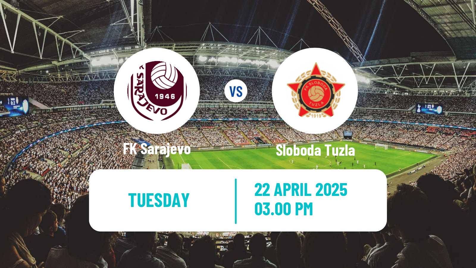 Soccer Bosnian Premier League Sarajevo - Sloboda Tuzla