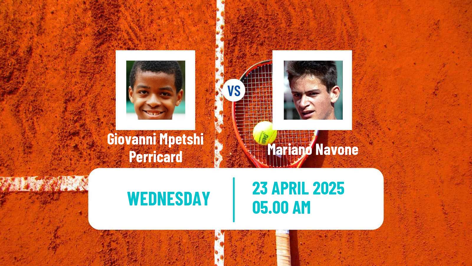 Tennis ATP Madrid Giovanni Mpetshi Perricard - Mariano Navone