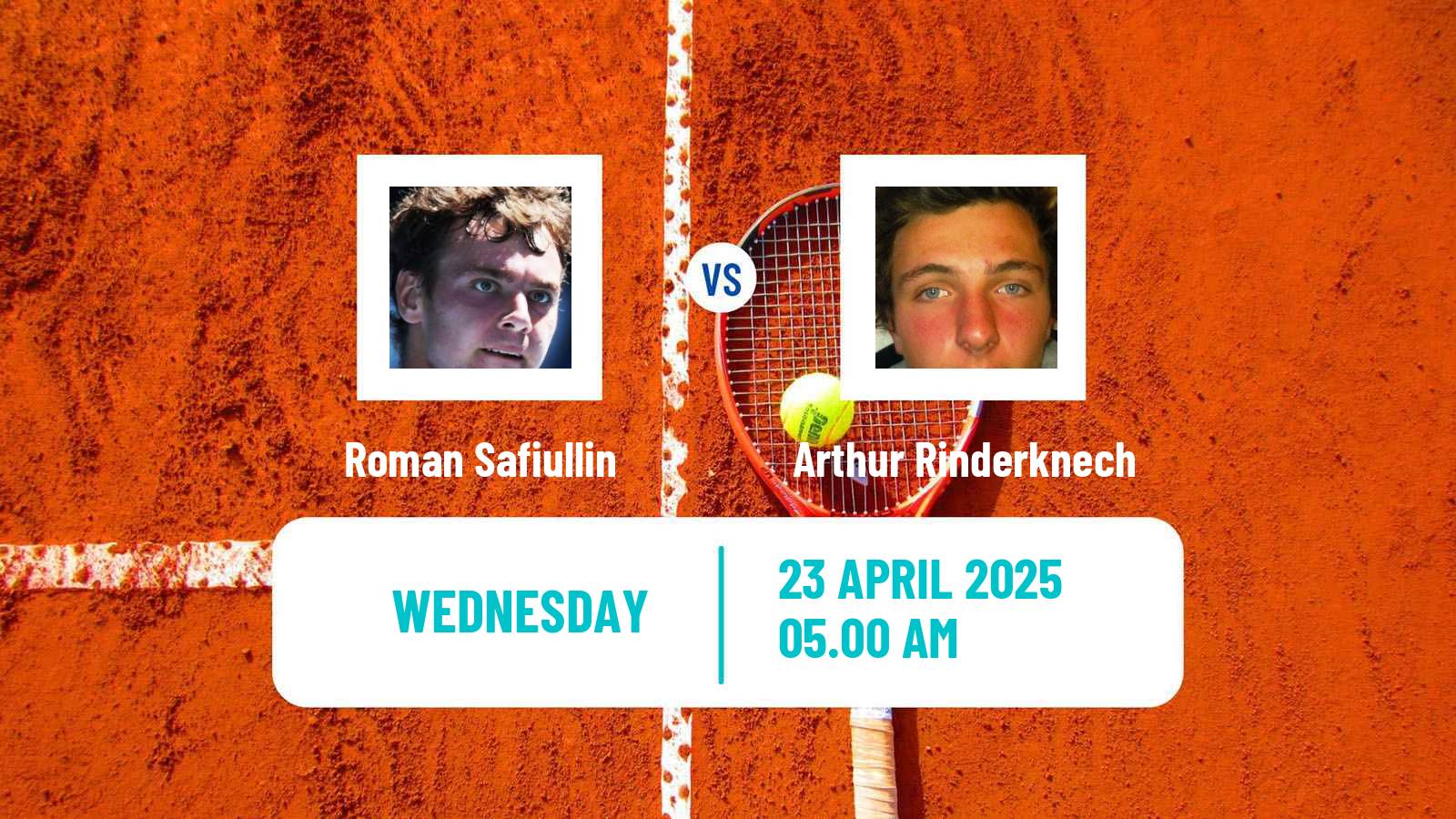Tennis ATP Madrid Roman Safiullin - Arthur Rinderknech