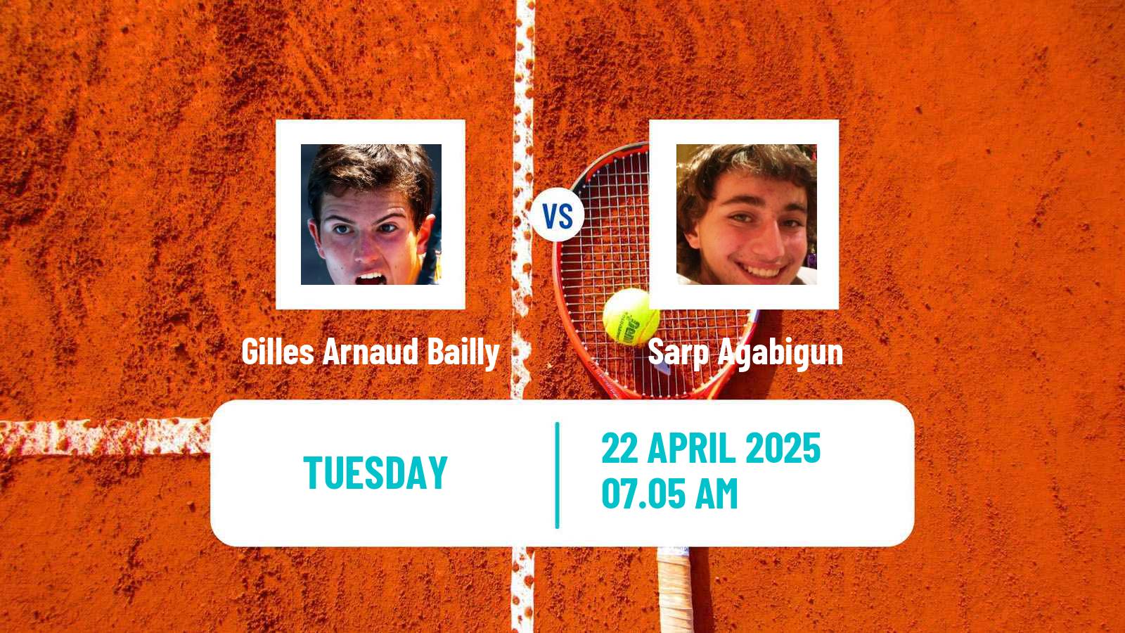 Tennis ITF M15 Antalya 12 Men Gilles Arnaud Bailly - Sarp Agabigun