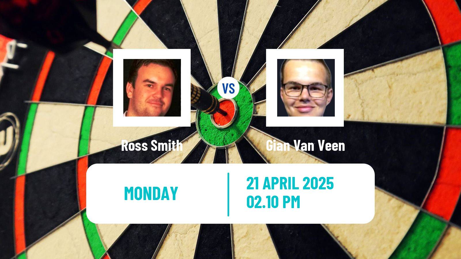 Darts European Tour 4 Ross Smith - Gian Van Veen