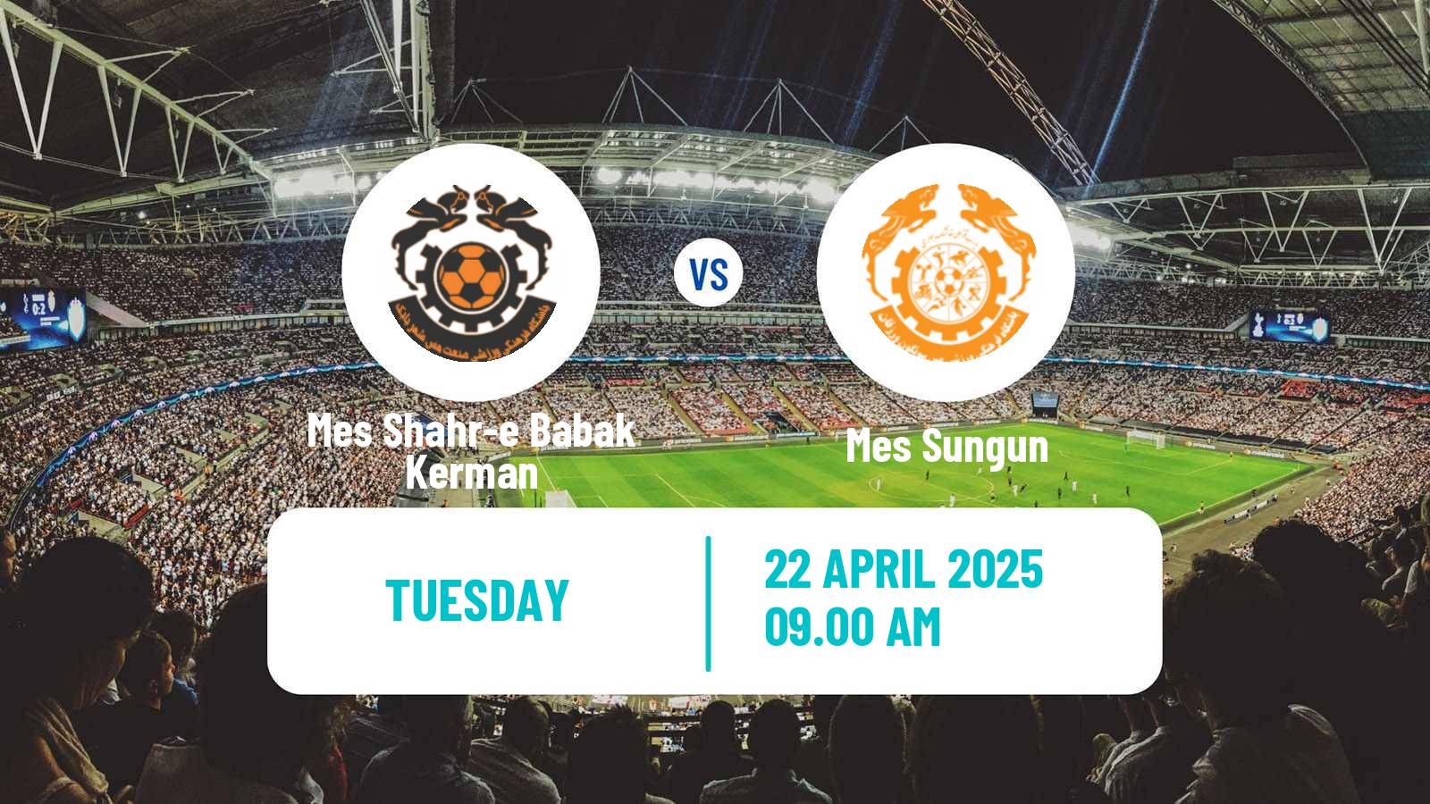 Soccer Iran Division 1 Mes Shahr-e Babak Kerman - Mes Sungun
