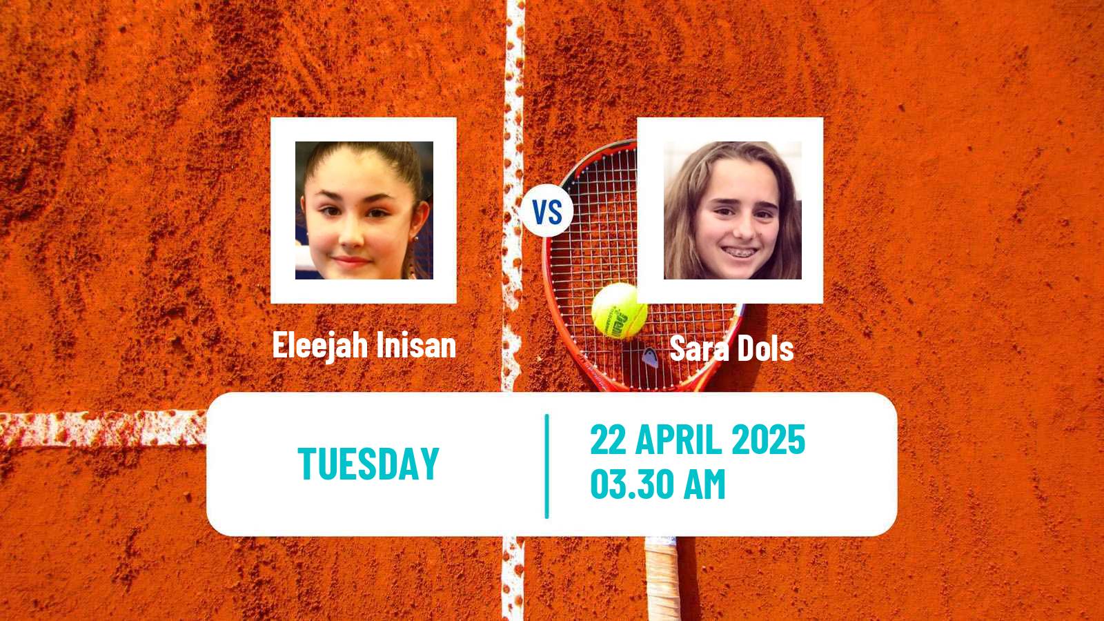 Tennis ITF W15 Antalya 12 Women Eleejah Inisan - Sara Dols