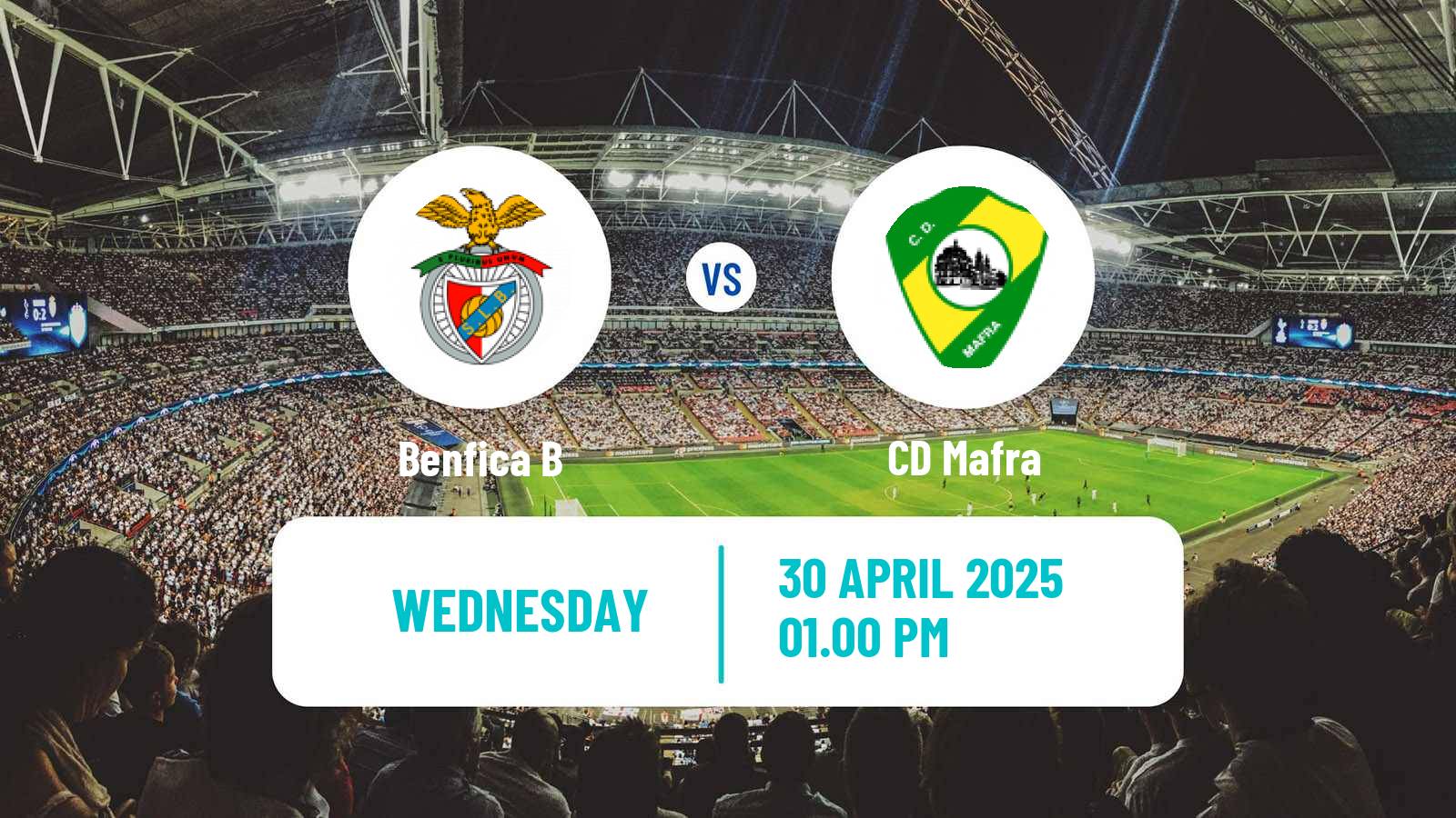 Soccer Portuguese Liga 2 Benfica B - Mafra