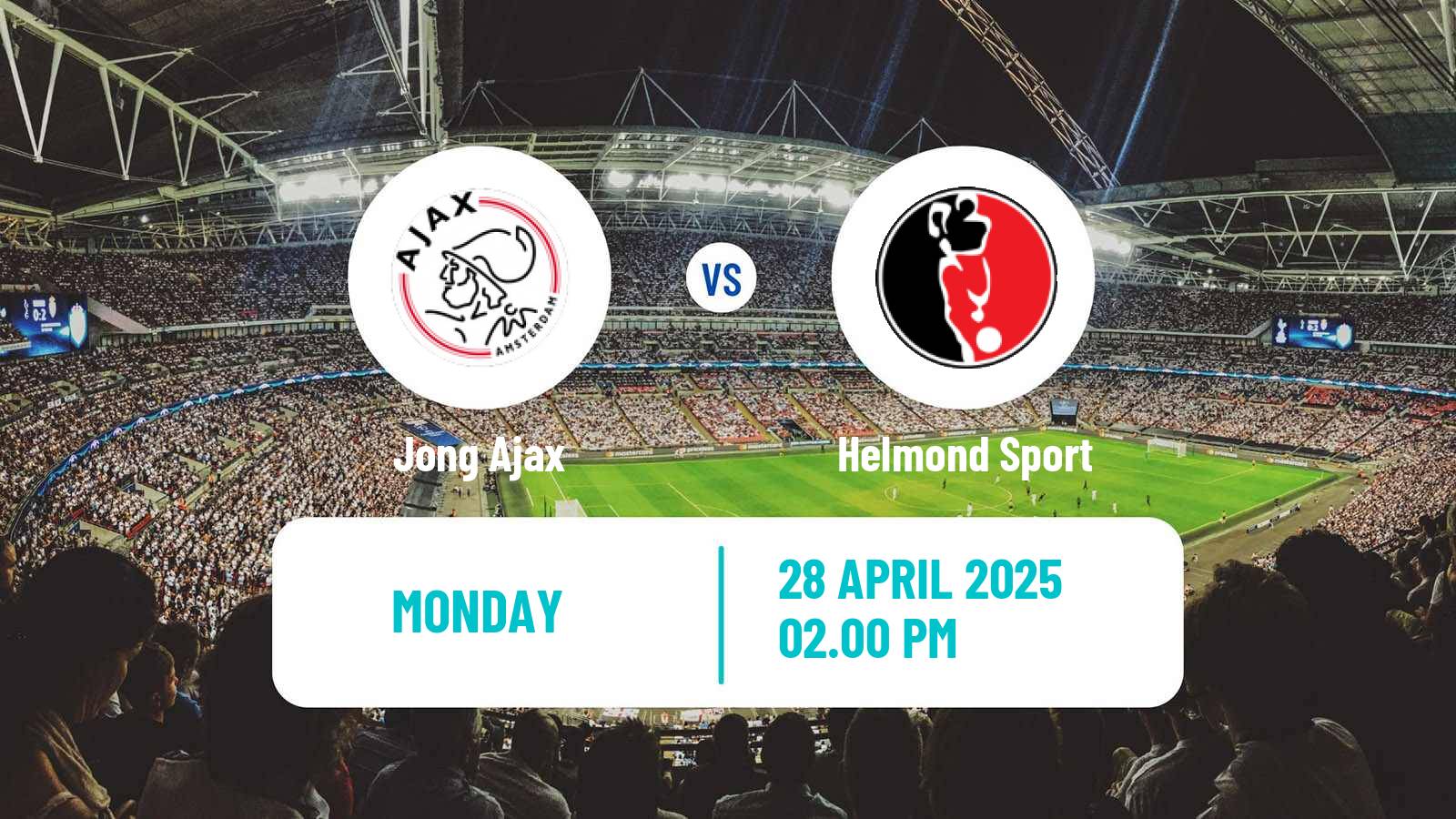 Football Dutch Eerste Divisie Jong Ajax - Helmond Sport