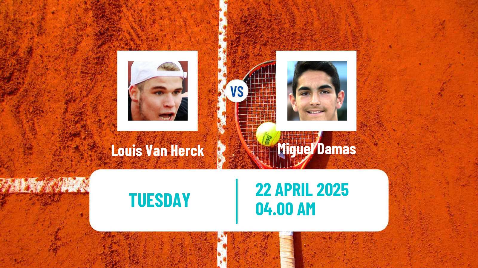 Tennis ITF M25 Angers Men 2025 Louis Van Herck - Miguel Damas