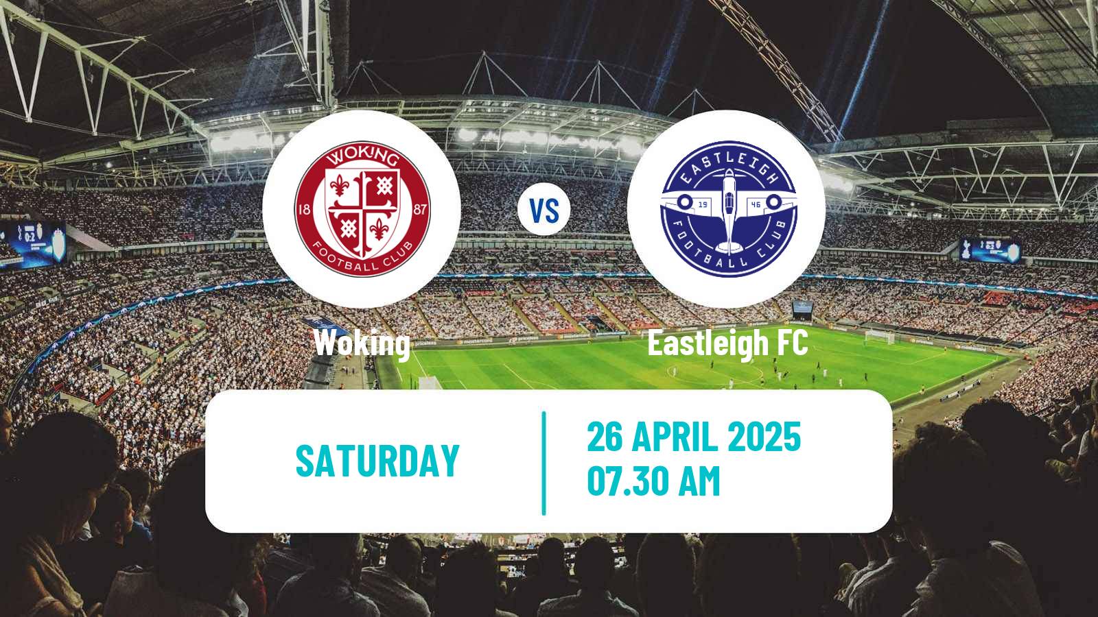 Soccer English National League Woking - Eastleigh