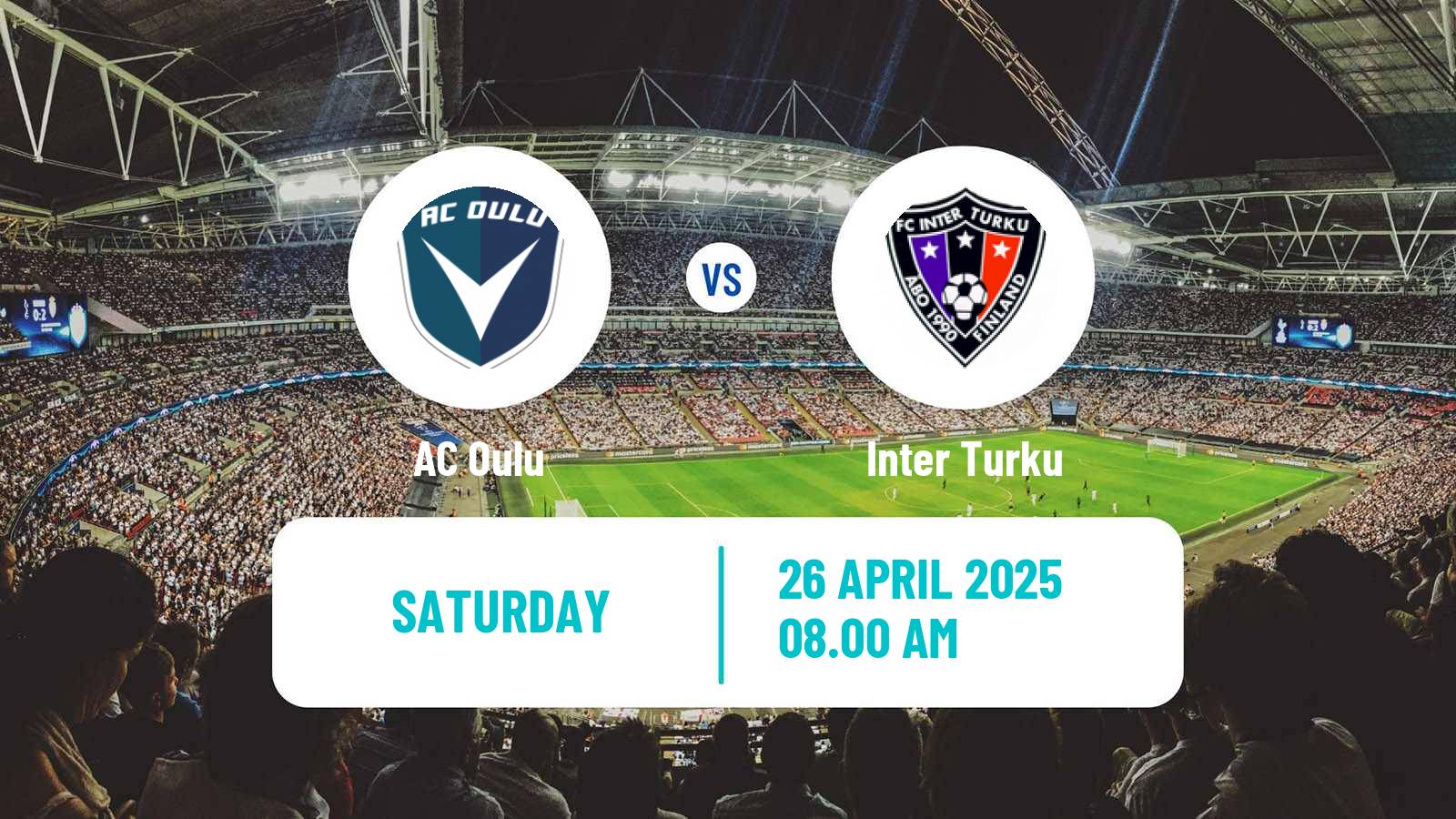 Soccer Finnish Veikkausliiga Oulu - Inter Turku