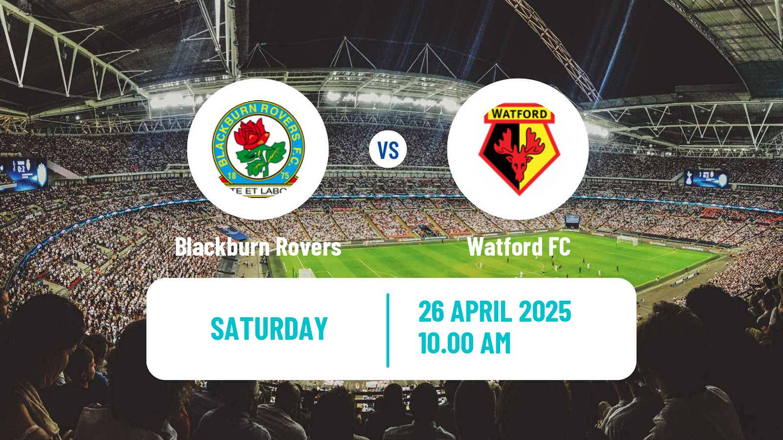 Soccer English League Championship Blackburn Rovers - Watford