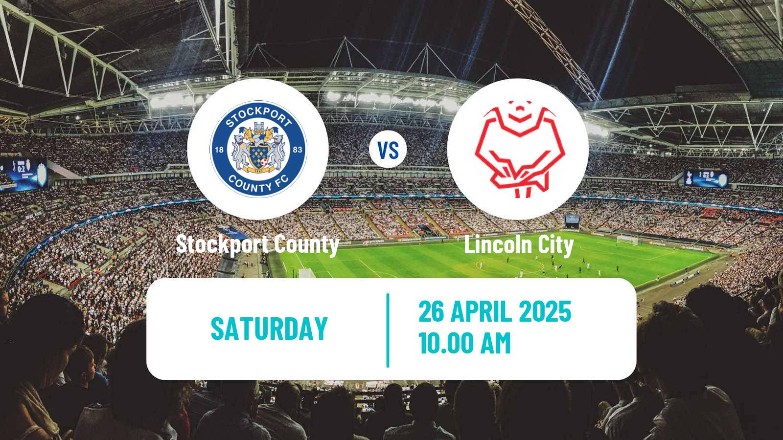 Soccer English League One Stockport County - Lincoln City