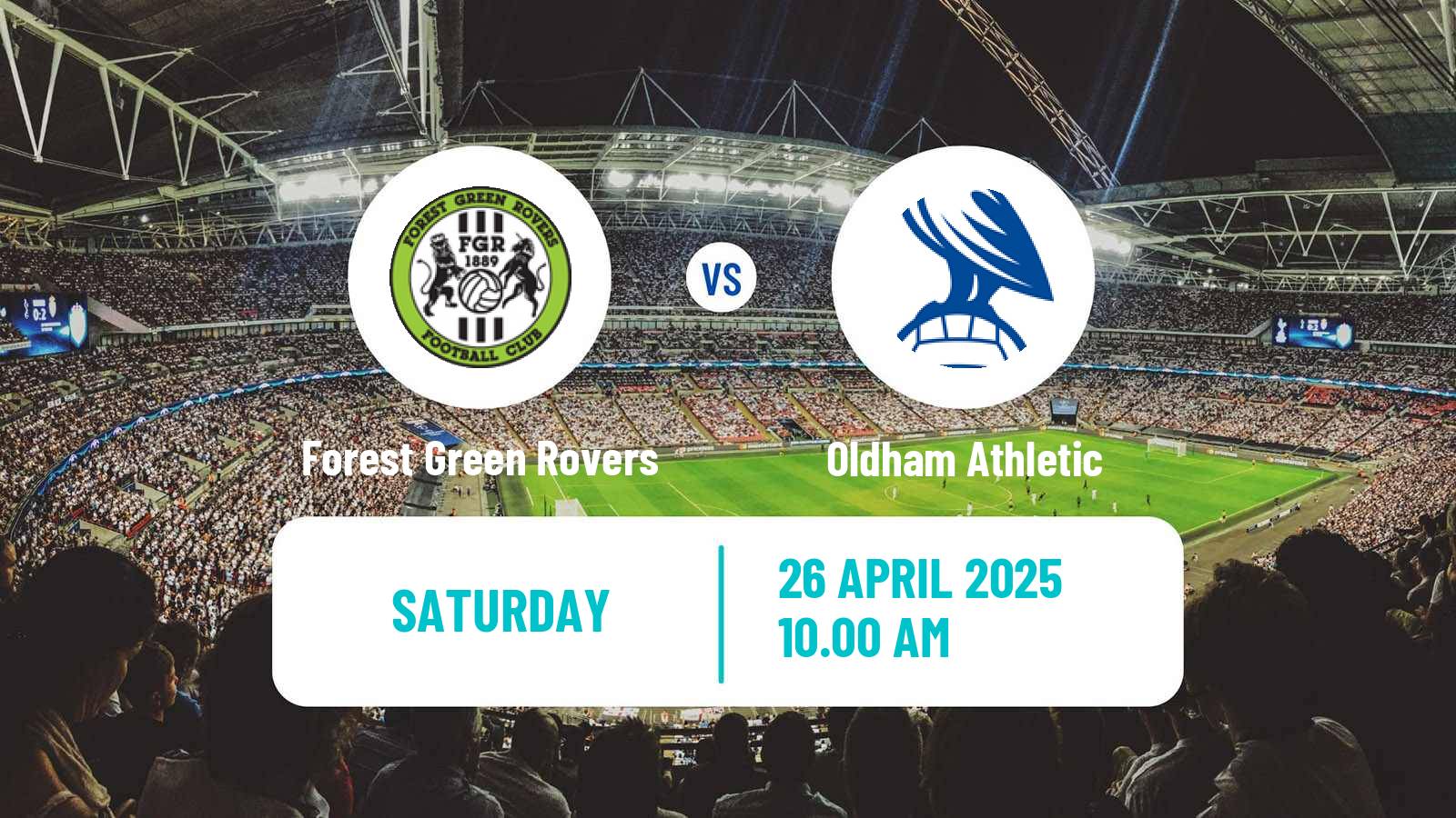 Soccer English National League Forest Green Rovers - Oldham Athletic