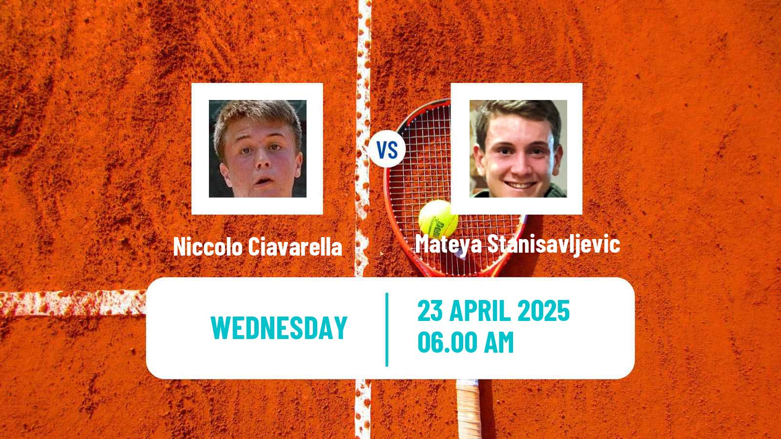 Tennis ITF M15 Kursumlijska Banja Men Niccolo Ciavarella - Mateya Stanisavljevic