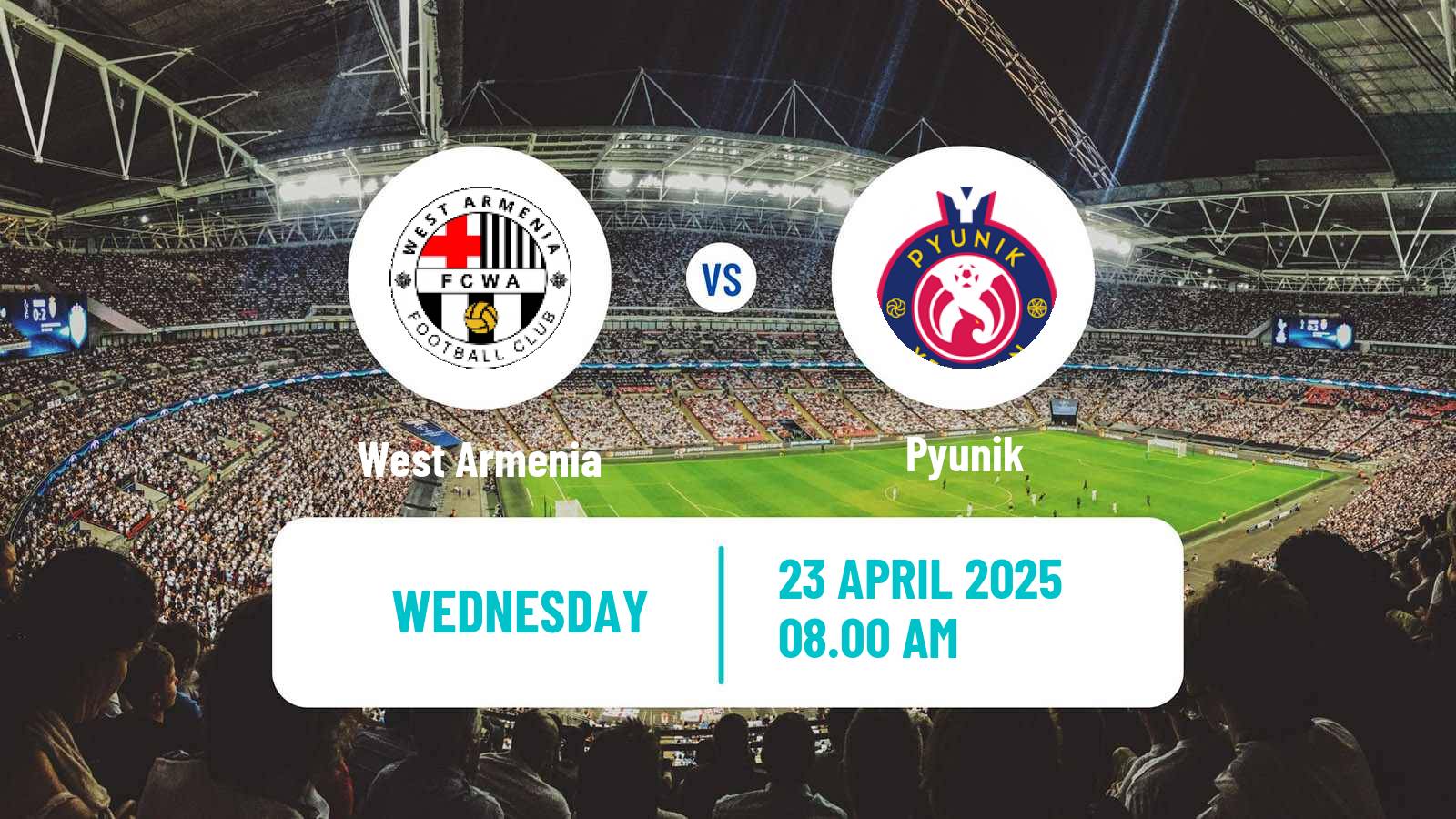 Soccer Armenian Premier League West Armenia - Pyunik