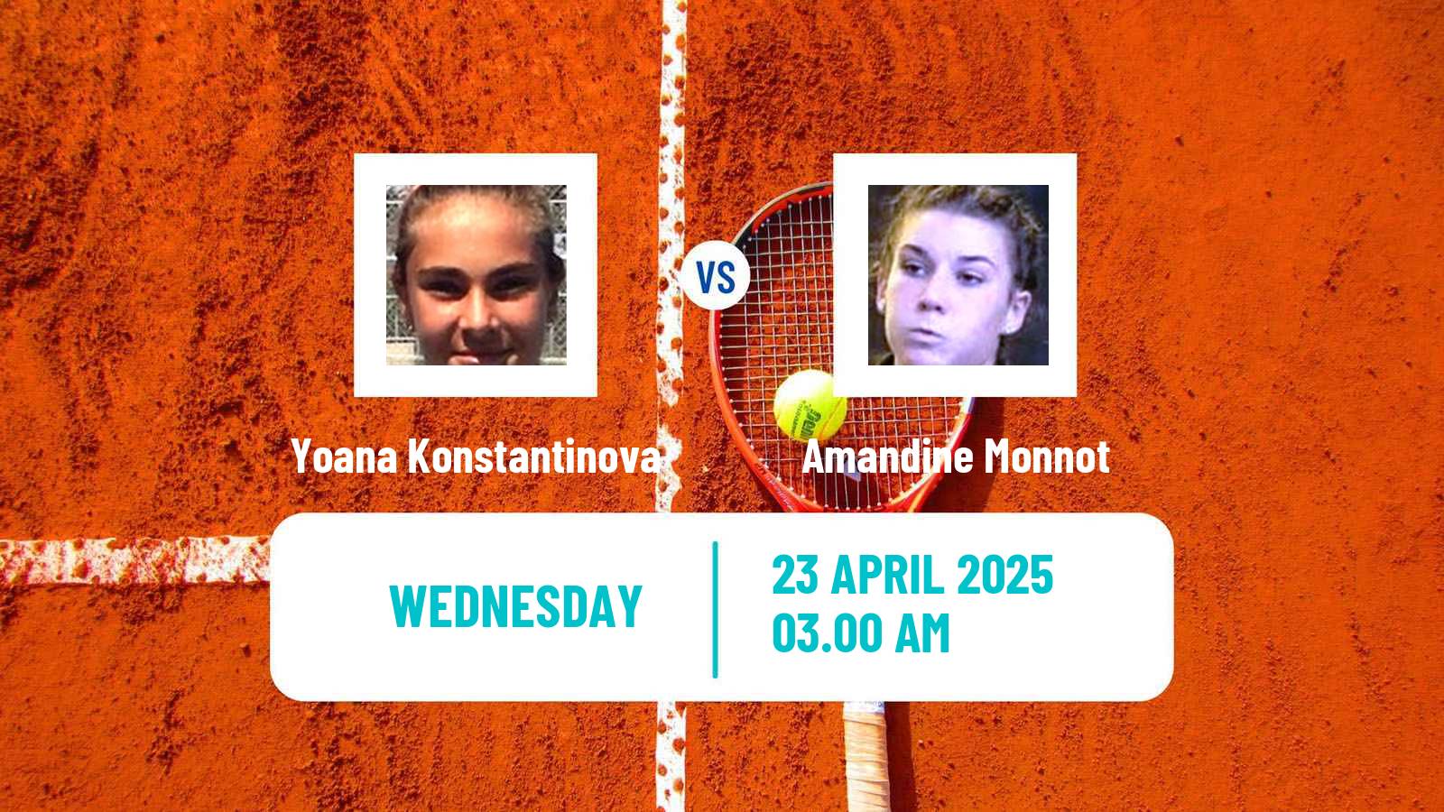 Tennis ITF W15 Kursumlijska Banja Women Yoana Konstantinova - Amandine Monnot