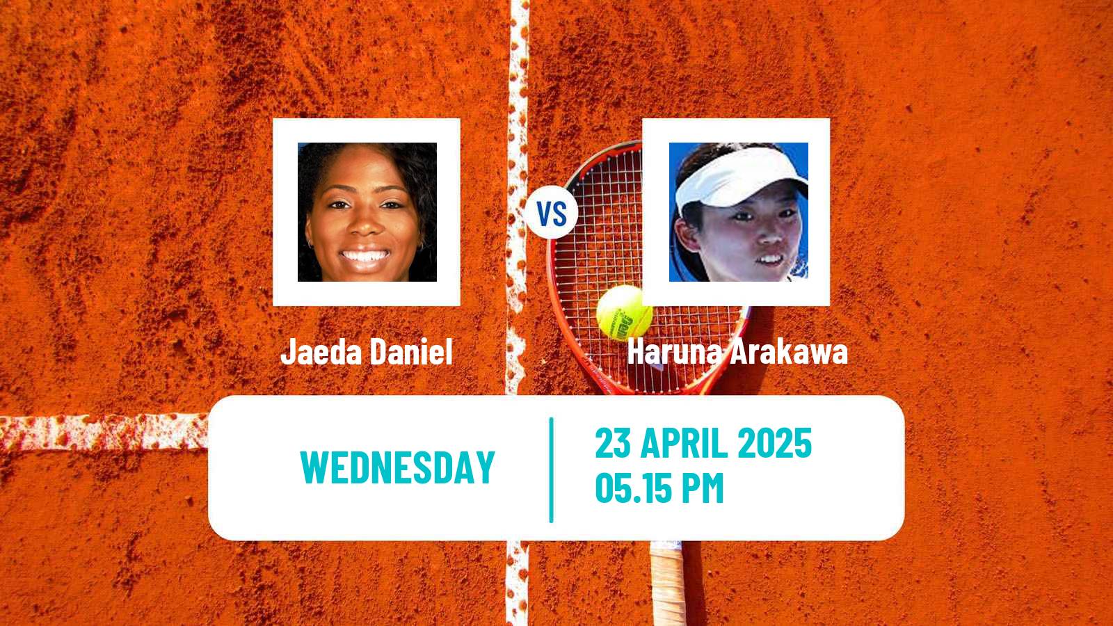 Tennis ITF W35 Charlotte Nc Women Jaeda Daniel - Haruna Arakawa