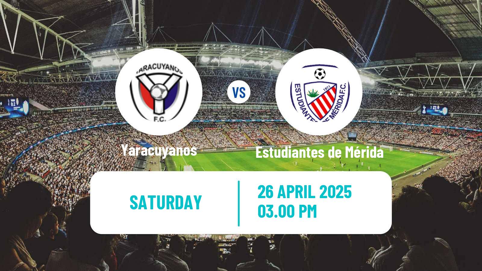 Soccer Venezuelan Primera Division Yaracuyanos - Estudiantes de Mérida