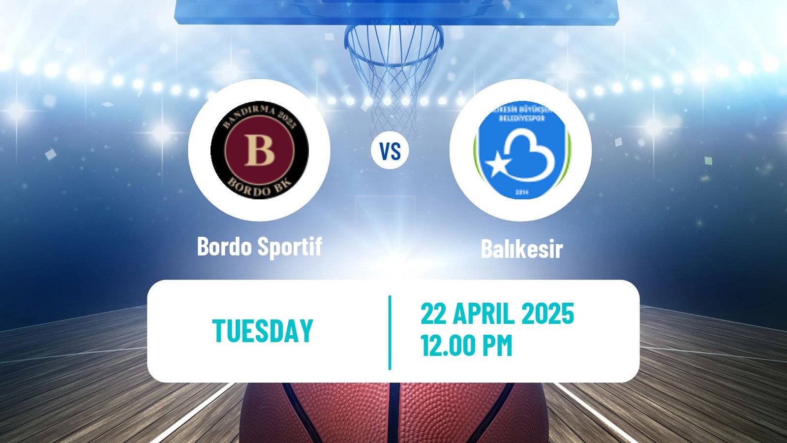 Basketball Turkish TBL Bordo Sportif - Balıkesir