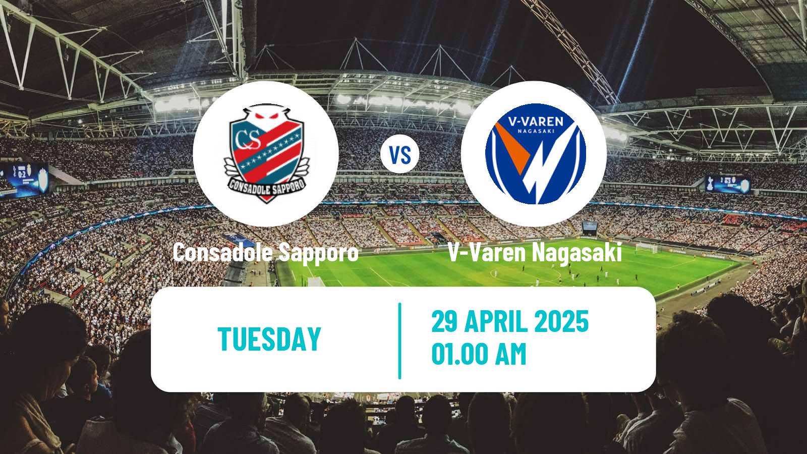 Soccer Japan J2 League Consadole Sapporo - V-Varen Nagasaki