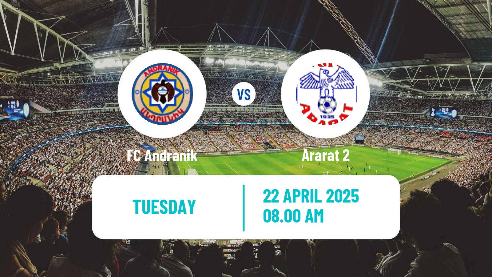 Soccer Armenian First League Andranik - Ararat 2