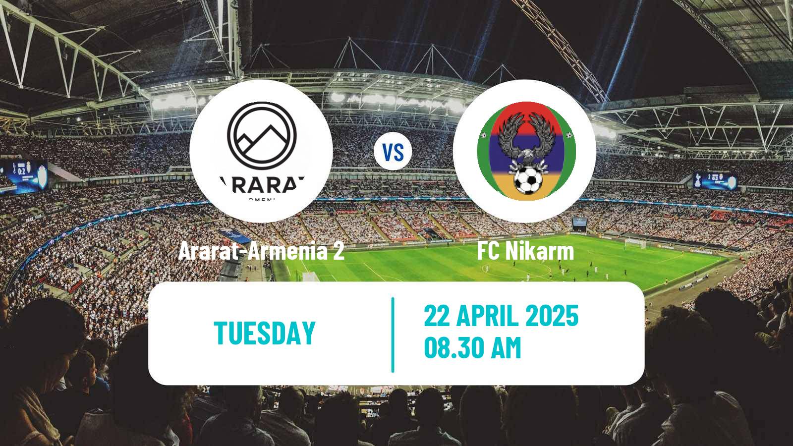 Soccer Armenian First League Ararat-Armenia 2 - Nikarm