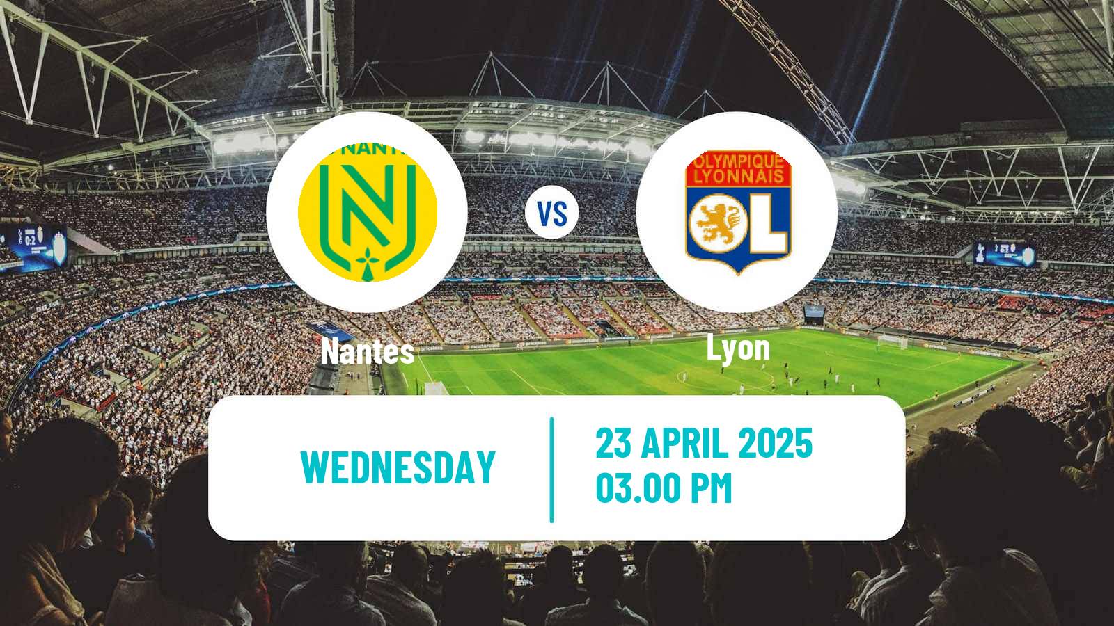 Soccer French Division 1 Women Nantes - Lyon