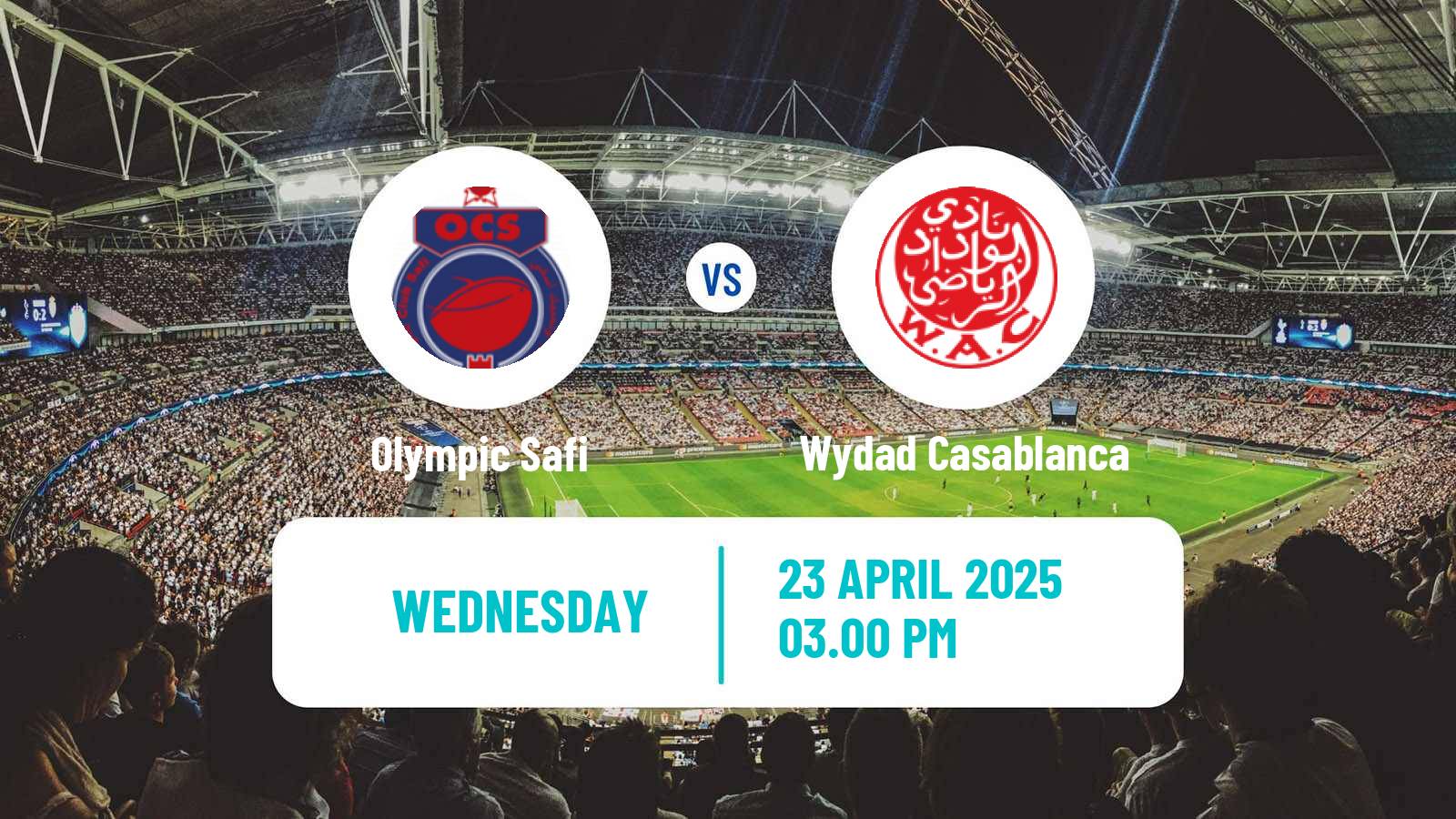 Soccer Moroccan Botola Olympic Safi - Wydad Casablanca