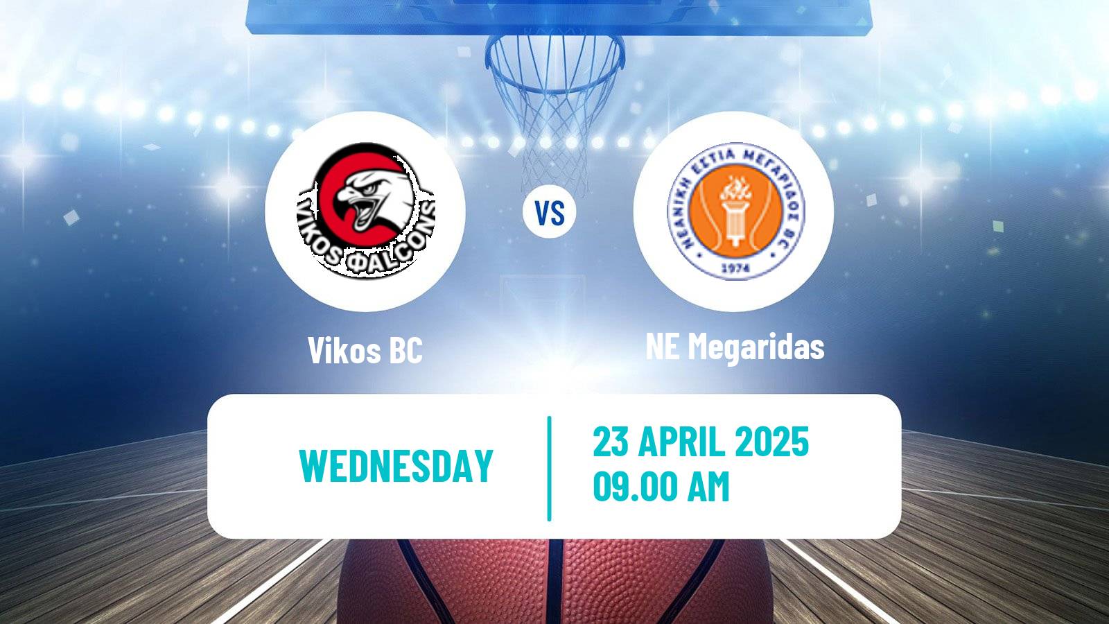 Basketball Greek Elite League Basketball Vikos - Megaridas