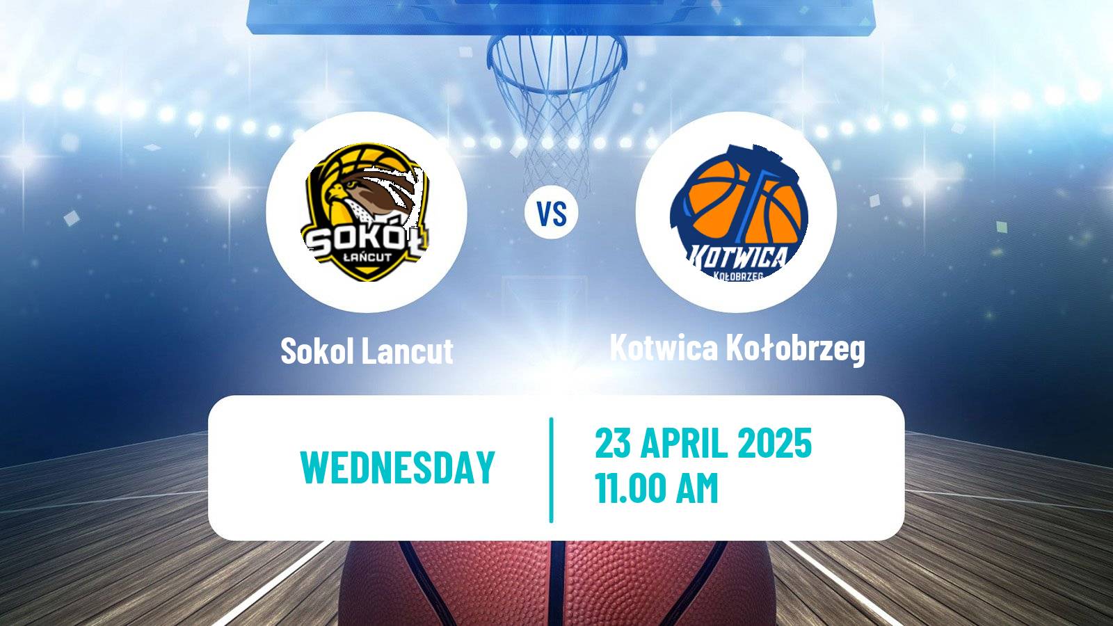 Basketball Polish 1 Liga Basketball Sokol Lancut - Kotwica Kołobrzeg