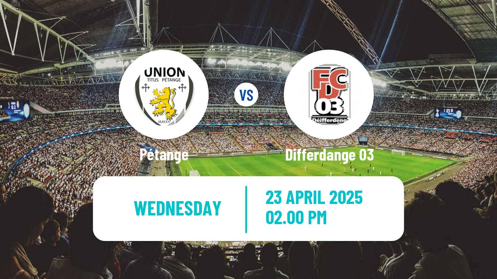 Football Luxembourg Cup Pétange - Differdange 03