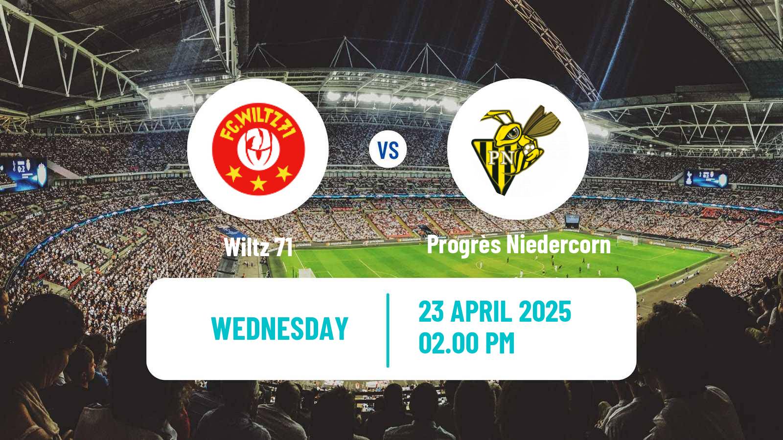 Soccer Luxembourg Cup Wiltz 71 - Progrès Niedercorn