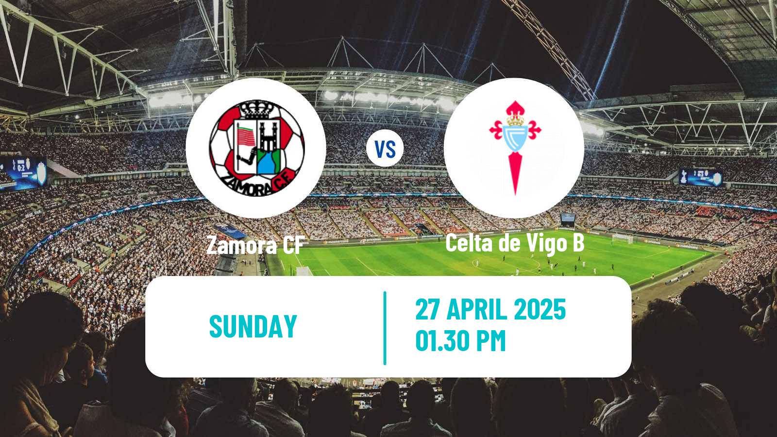 Soccer Spanish Primera RFEF Group 1 Zamora - Celta de Vigo B