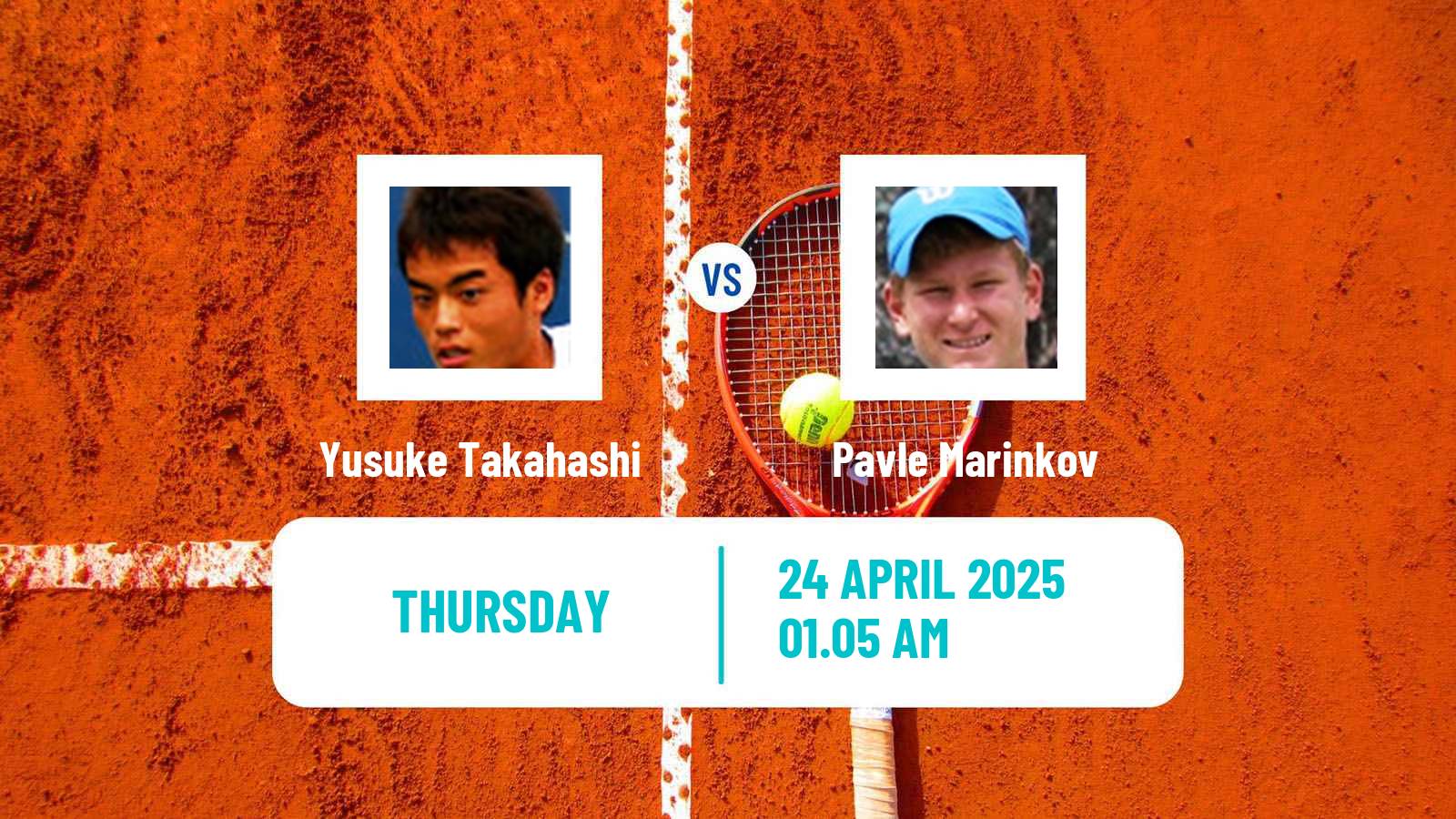 Tennis ITF M15 Osaka 2 Men Yusuke Takahashi - Pavle Marinkov