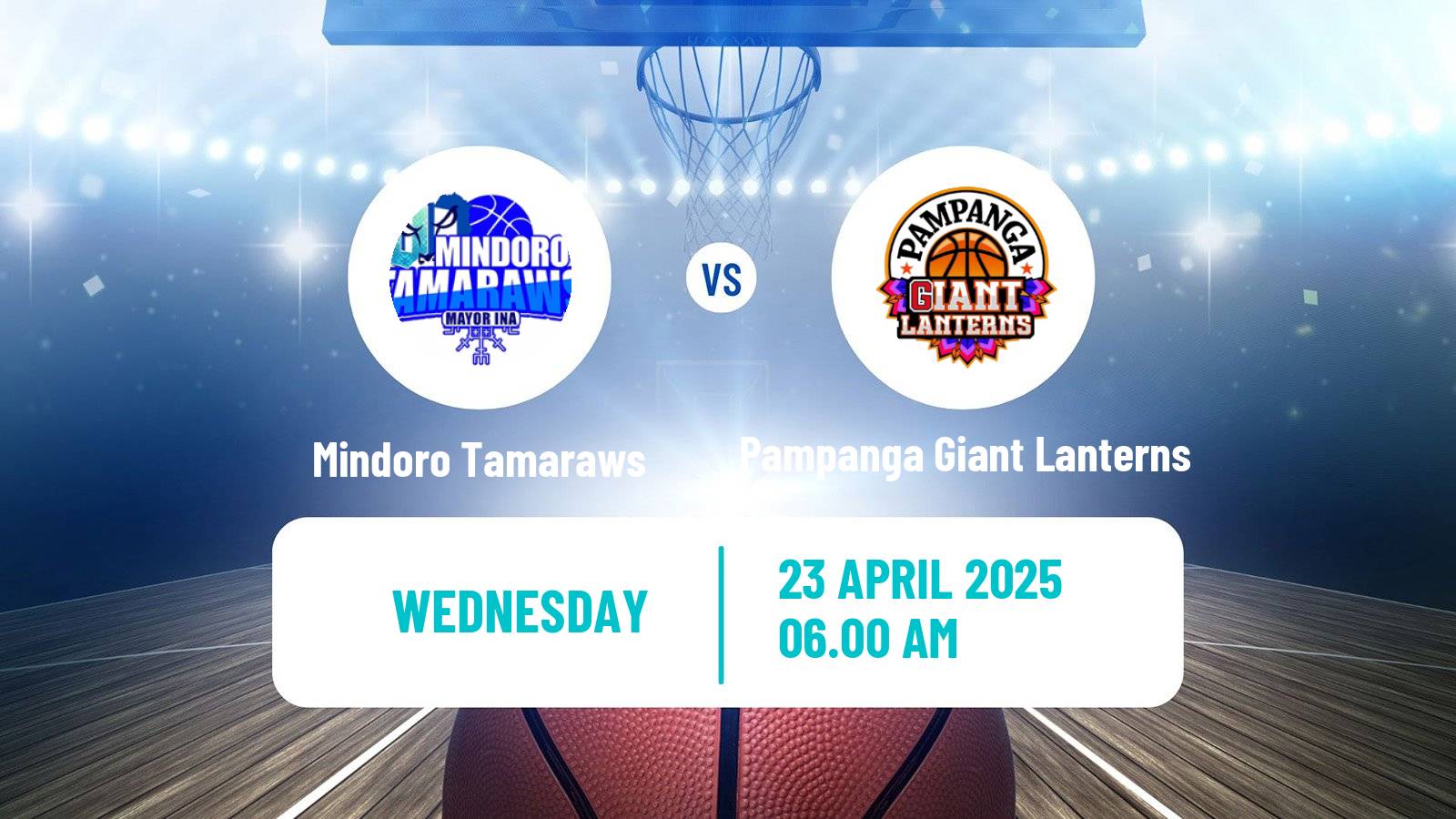 Basketball Philippines MBPL  Mindoro Tamaraws - Pampanga Giant Lanterns