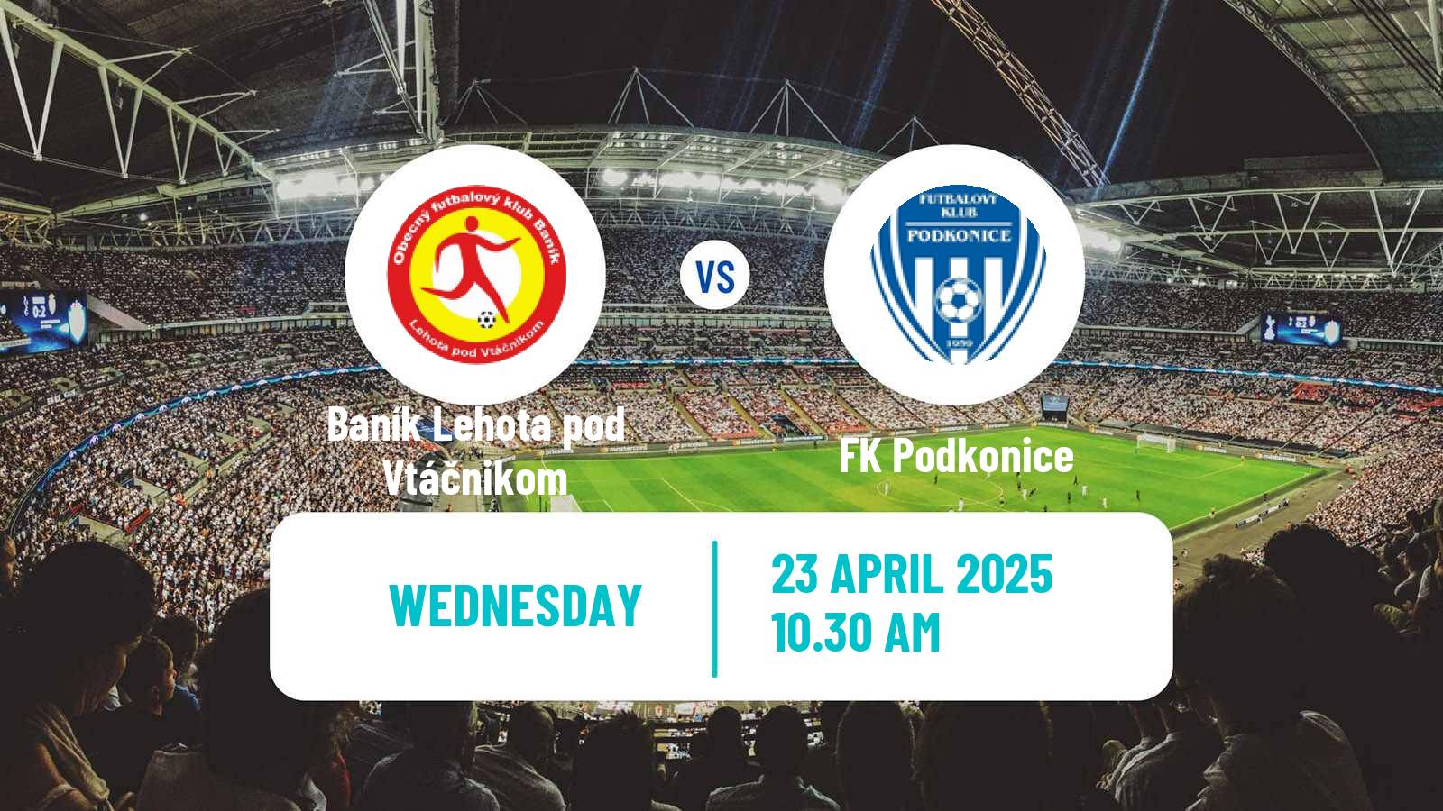Soccer Slovak 3 Liga West Baník Lehota pod Vtáčnikom - Podkonice