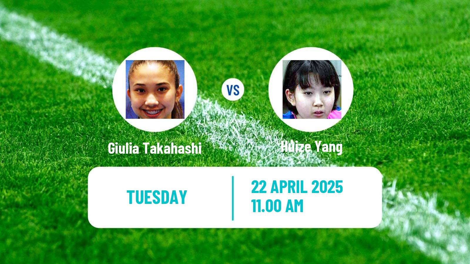 Table tennis Wtt Contender Tunis Women Giulia Takahashi - Huize Yang
