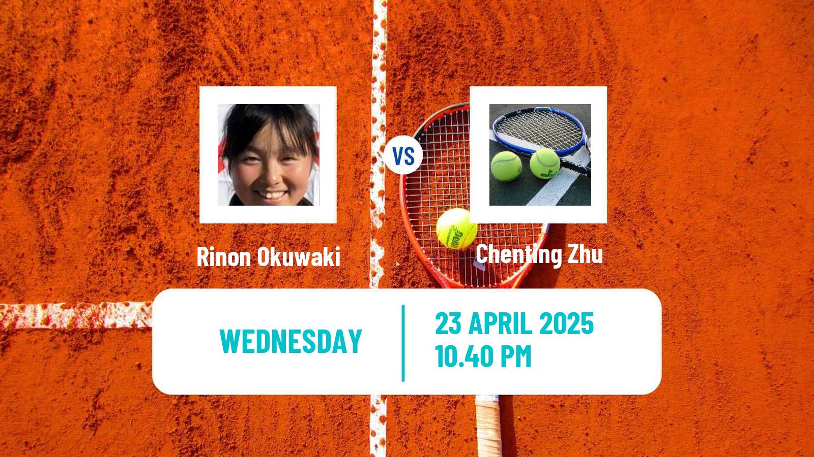 Tennis ITF W15 Wuning 3 Women Rinon Okuwaki - Chenting Zhu