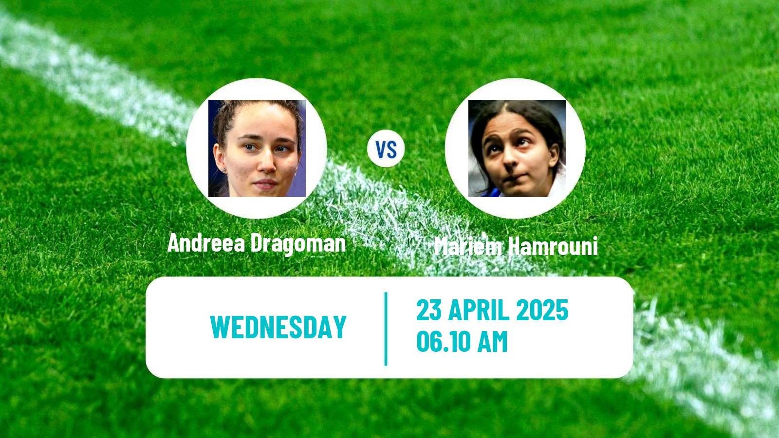 Table tennis Wtt Contender Tunis Women Andreea Dragoman - Mariem Hamrouni