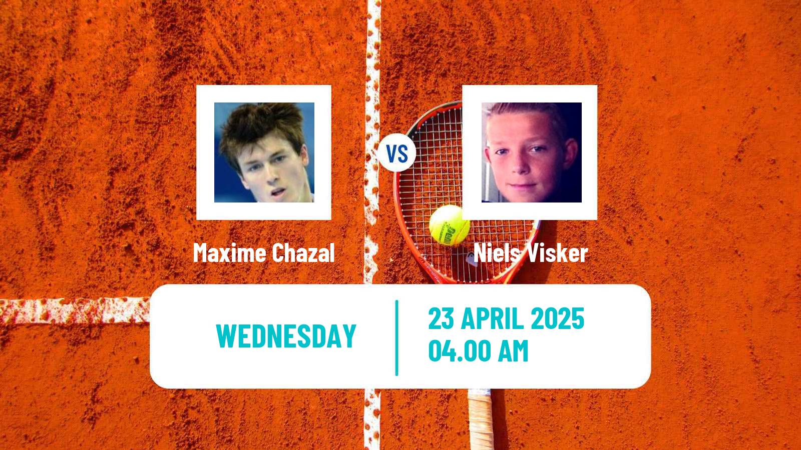 Tennis ITF M25 Angers Men Maxime Chazal - Niels Visker