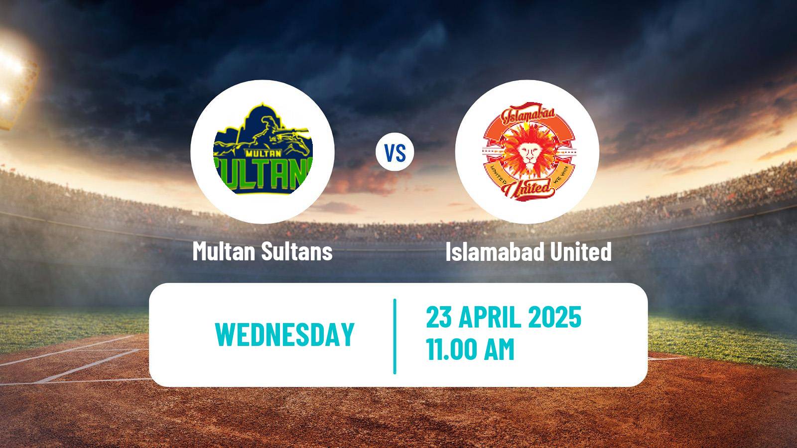 Cricket Pakistan Super League Cricket Multan Sultans - Islamabad United