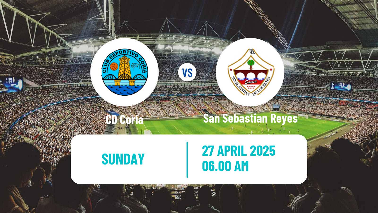 Soccer Spanish Segunda RFEF - Group 5 Coria - San Sebastian Reyes