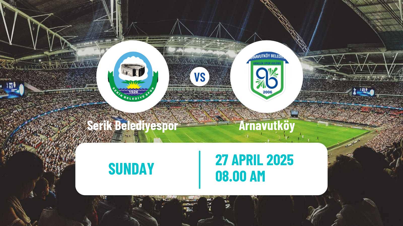 Soccer Turkish Second League Red Group Serik Belediyespor - Arnavutköy