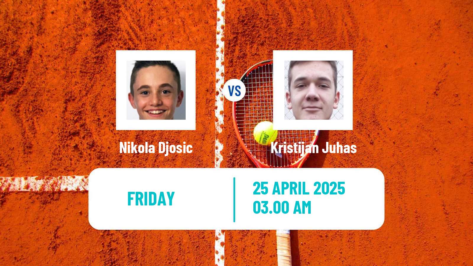 Tennis ITF M15 Kursumlijska Banja Men Nikola Djosic - Kristijan Juhas