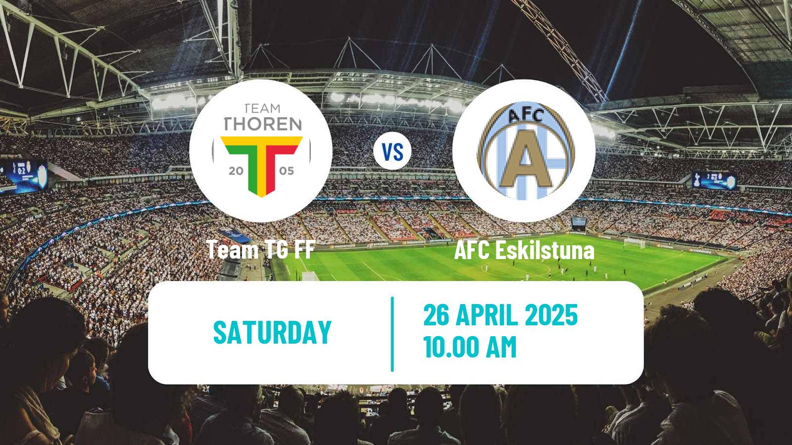 Soccer Swedish Division 1 Norra Team TG - AFC Eskilstuna