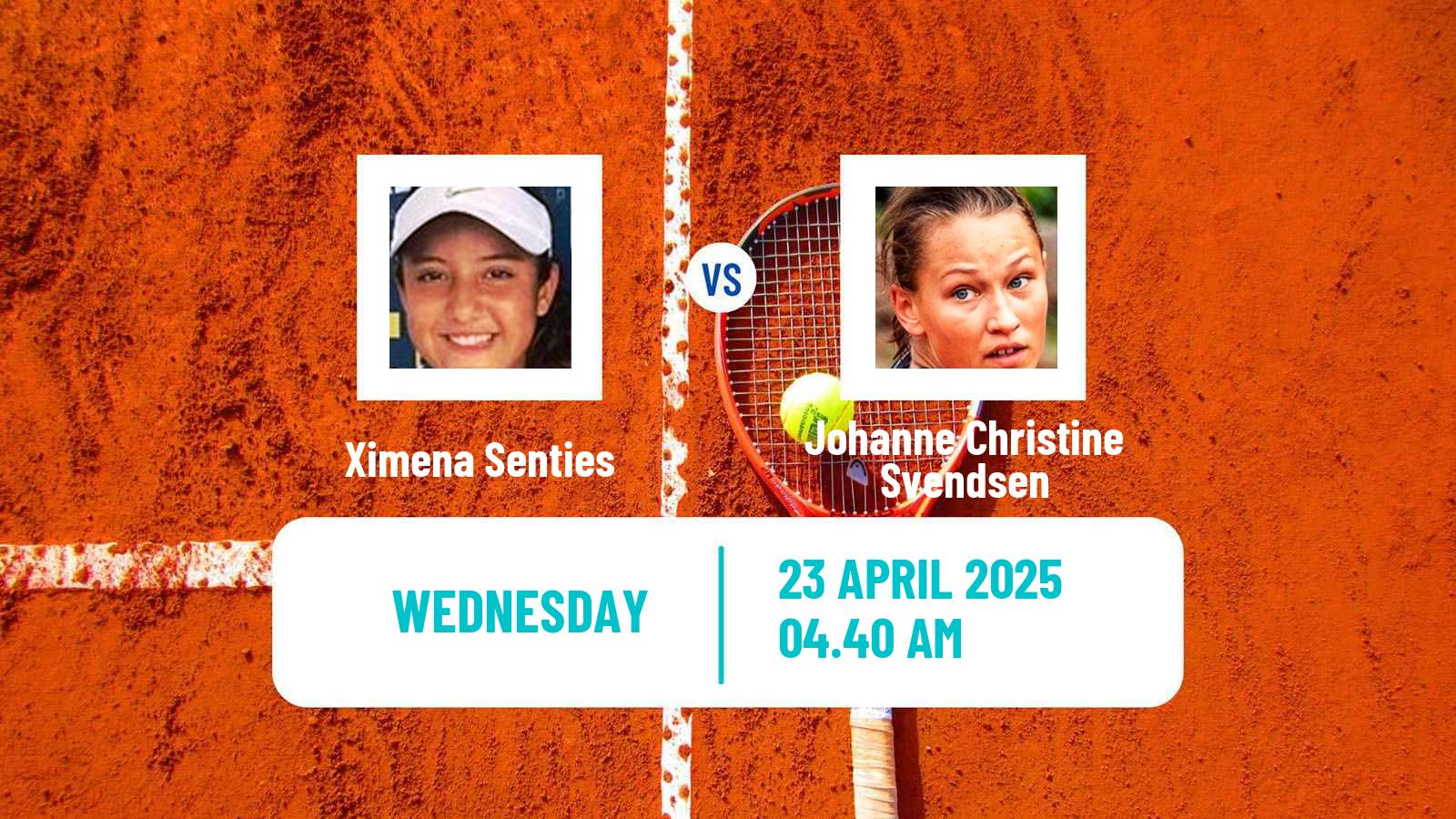 Tennis ITF W15 Monastir 16 Women 2025 Ximena Senties - Johanne Christine Svendsen