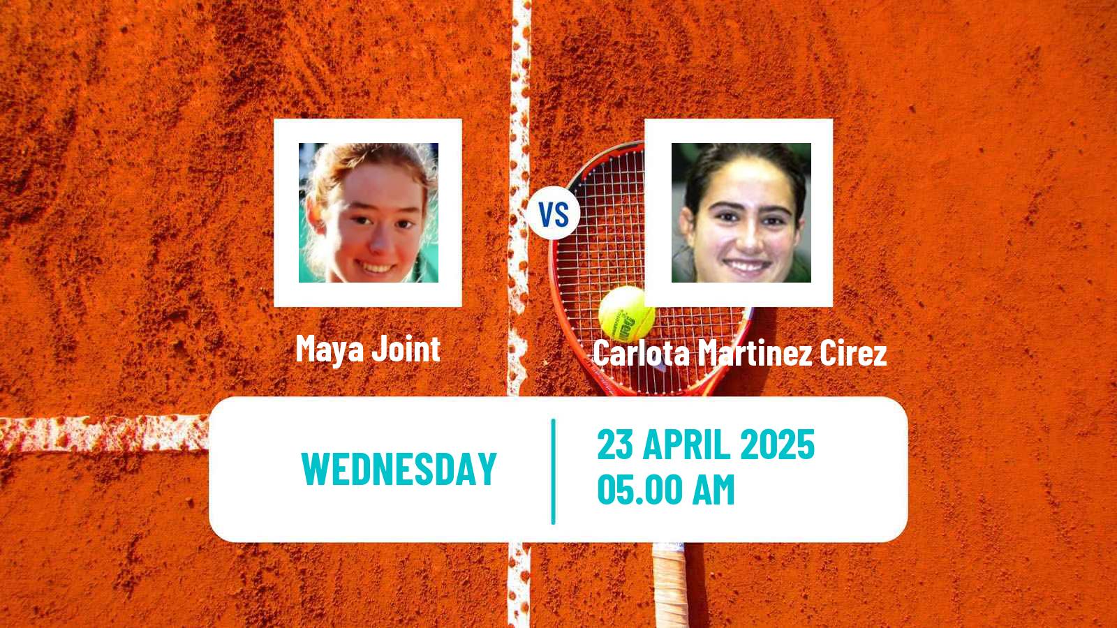 Tennis WTA Madrid Maya Joint - Carlota Martinez Cirez