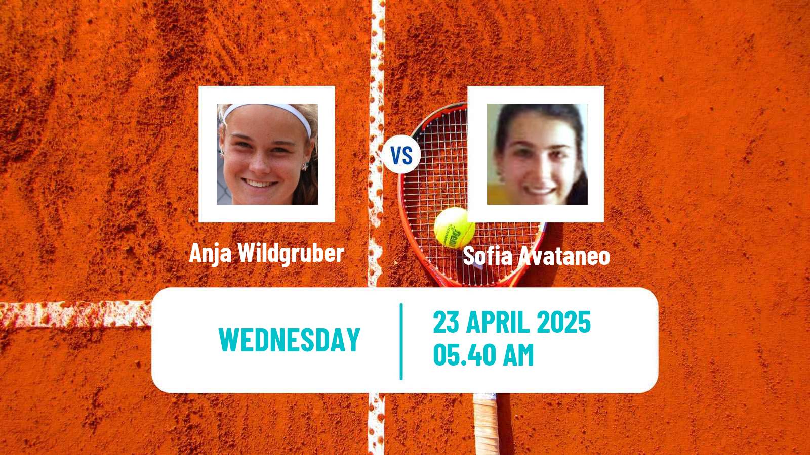 Tennis ITF W15 Monastir 16 Women 2025 Anja Wildgruber - Sofia Avataneo